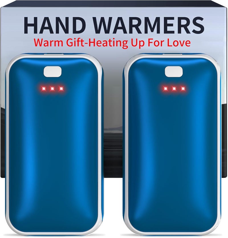 Lerat Hand Warmers Rechargeable, 2 Pack Electric Hand Warmer, Reusable Portable Pocket Heater USB Handwarmers, Gifts for Men, Women, Indoor, Outdoor, Hiking, Skiing, Camping, Hunting Accessories - Image 1